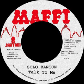 Solo Banton Talk to Me (Disrupt Version)