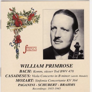 William Primrose Concerto for Viola nd Orchestra in B Minor: I. Allegretto moderato