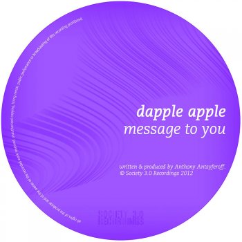 Dapple Apple Message To You (Original Mix)