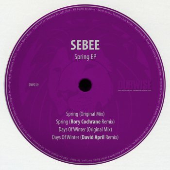 Sebee feat. David April Days of Winter - David April Remix