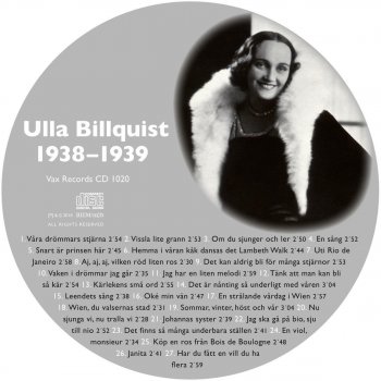 Ulla Billquist Wien, Du Valsernas Stad (One Day when We Were Young)