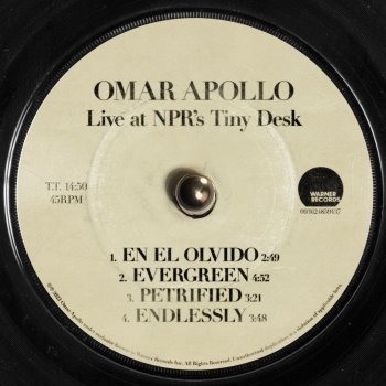 Omar Apollo Petrified (Live At NPR's Tiny Desk)