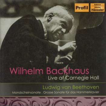 Wilhelm Backhaus Piano Sonata No. 29 in B flat major, Op. 106, "Hammerklavier": I. Allegro