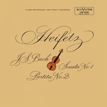 Johann Sebastian Bach feat. Jascha Heifetz Sonata No. 1, BWV 1001 in G Minor: Siciliano