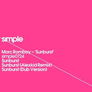 Marc Romboy Sunburst (Alexkid Remix)