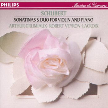 Franz Schubert, Arthur Grumiaux & Robert Veyron-Lacroix Sonatina for Violin and Piano No.3 in G minor, D.408: 3. Menuetto (Allegro vivace)