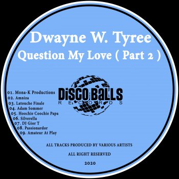 Dwayne W. Tyree Question My Love (Silverella Remix)