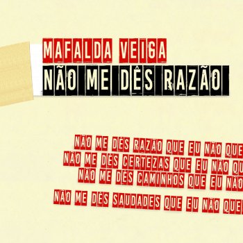 Mafalda Veiga Não Me Dês Razão (Nova Mistura)