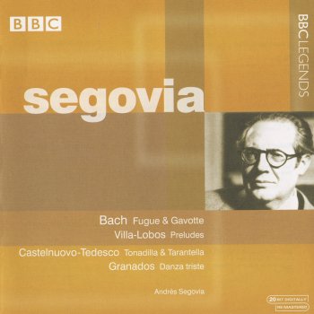 Andrés Segovia Fugue in G minor, BWV 1000 (arr. A. Segovia)