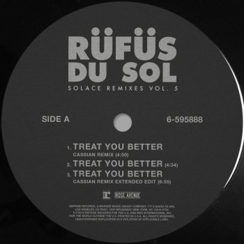 RÜFÜS DU SOL feat. Cassian Treat You Better - Cassian Remix