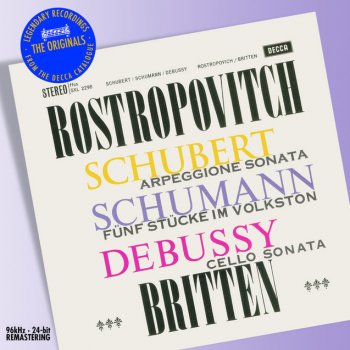 Claude Debussy, Mstislav Rostropovich & Benjamin Britten Sonata for Cello and Piano in D minor: 1. Prologue (lent)