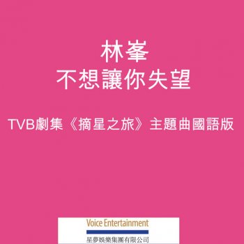 林峯 不想讓你失望 (國語) - TVB劇集「摘星之旅」主題曲國語版