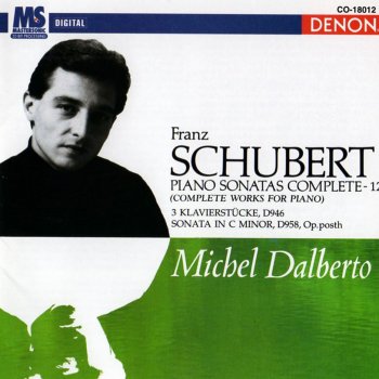 Michel Dalberto 3 Klavierstücke, D946: No. 1 In E-Flat Minor