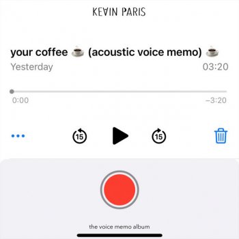 Kevin Paris Your Coffee (Live; Acoustic Voice Memo)