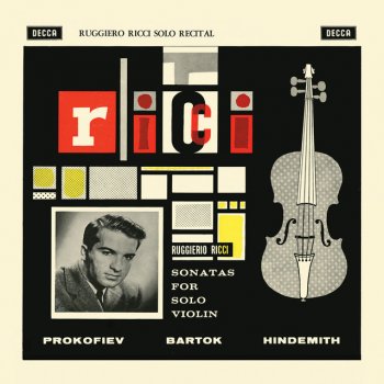 Paul Hindemith feat. Ruggiero Ricci Sonata for solo violin, Op.31, No.1: 2. Sehr langsame Viertel