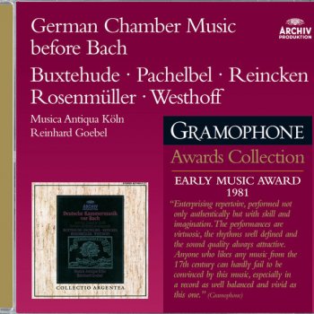 Dietrich Buxtehude, Henk Bouman, Musica Antiqua Köln & Reinhard Goebel Sonata In B Flat Major BuxWV 273: Sarabande