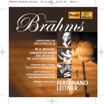 Wolfgang Amadeus Mozart feat. Berliner Philharmoniker, Ferdinand Leitner & Monique Haas Piano Concerto No. 23 in A Major, K. 488: II. Adagio