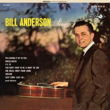Bill Anderson I'm Leaving It Up To You