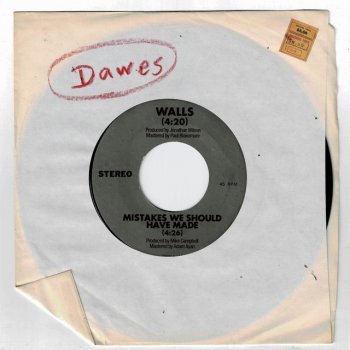 Dawes feat. Mike Viola Walls [Feat. Mike Viola]