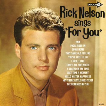 Ricky Nelson You're Free To Go