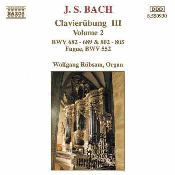 Johann Sebastian Bach feat. Wolfgang Rübsam 4 Duets, Bwv 802-805: Duetto I In E Minor, BWV 802