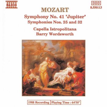 Wolfgang Amadeus Mozart feat. Capella Istropolitana & Barry Wordsworth Symphony No. 41 in C Major, K. 551 "Jupiter": II. Andante cantabile
