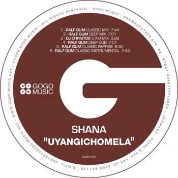 Shana Uyangichomela (Ralf Gum Deep Mix)