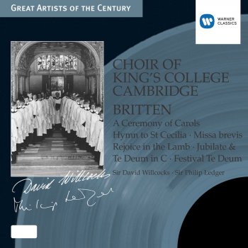 Sir David Willcocks, King's College Choir, Cambridge, Julian Godlee, Osian Ellis & James Clarke A Ceremony of Carols, Op.28: VI. This little Babe