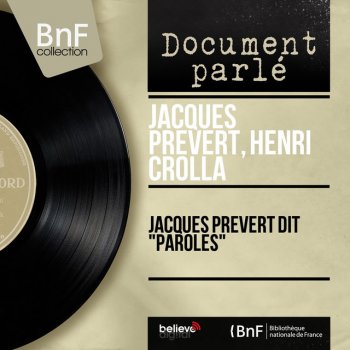 Jacques Prévert feat. Henri Crolla Pour rire en société