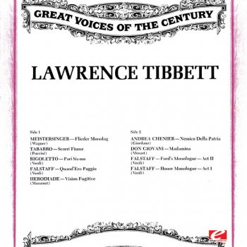 Lawrence Tibbett Don Giovanni: "Madamina, il catalogo è questo"