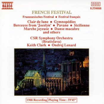 Erik Satie feat. Claude Debussy, Slovak Radio Symphony Orchestra & Ondrej Lenard 3 Gymnopédies: No. 3, Lent et grave (Orch. C. Debussy)