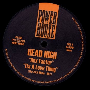 Head High It's a Love Thing (The XXX Mono Mix)