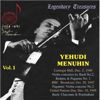 Yehudi Menuhin Violin Sonata No. 1 in G Minor, BWV 1001: I. Adagio (Live)