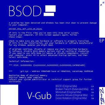Исполнитель V-Gub, альбом B S O D