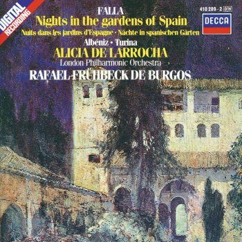 Исполнитель Alicia de Larrocha feat. London Philharmonic Orchestra & Rafael Frühbeck de Burgos, альбом De Falla - Albéniz - Turina: Nights in the Gardens of Spain - Rapsodia Española