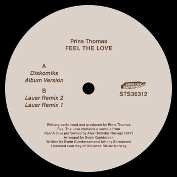 Prins Thomas feat. Lauer Feel The Love - Lauer remix 1