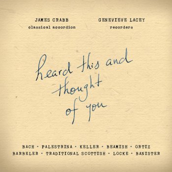 Genevieve Lacey feat. James Crabb & Diego Ortiz Recercada segunda (Arr. James Crabb and Genevieve Lacey)