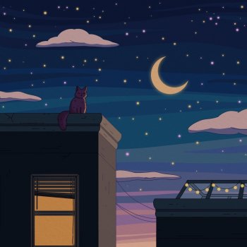 Purrple Cat Wish You Were Here