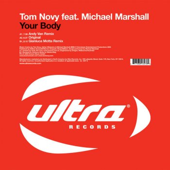 Tom Novy feat. Michael Marshall Your Body (Andy Van remix)