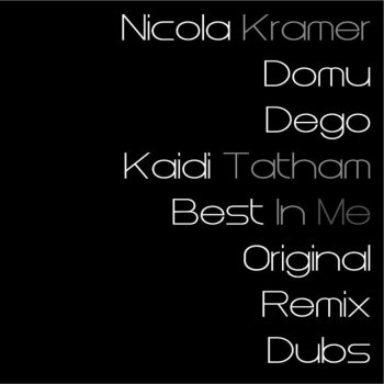 Nicola Kramer Best In Me (Album Dub)