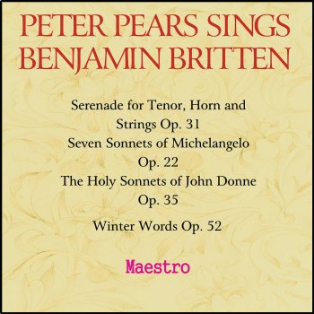 Sir Peter Pears feat. Benjamin Britten Winter Words, Op. 52: Proud Songsters 'Thrushes, Finches and Nightingales'