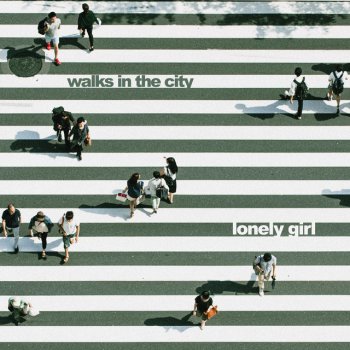 Lonely Girl walks in the city