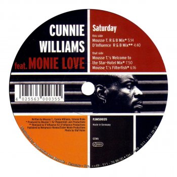 Cunnie Williams Saturday (Mousse T.'s House Mix)