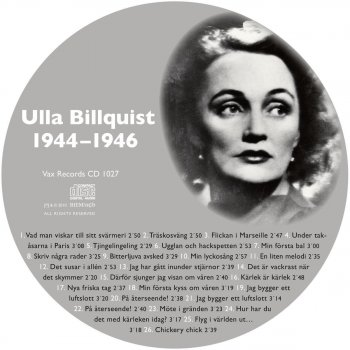 Ulla Billquist Jag Bygger Ett Luftslott (Do You Ever Dream of To-Morrow) - I