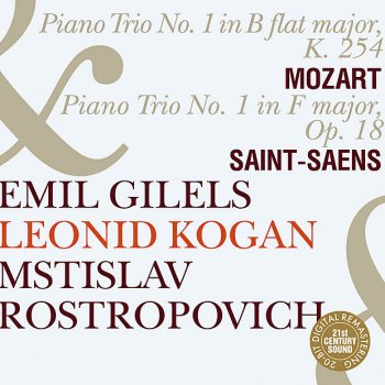 Wolfgang Amadeus Mozart feat. Emil Gilels, Leonid Kogan, Mstislav Rostropovich Divertimento in B-Flat Major, K. 254: II. Adagio