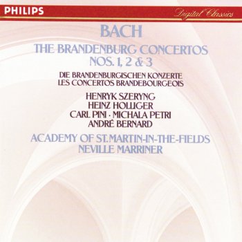 Johann Sebastian Bach, Henryk Szeryng, Michala Petri, Heinz Holliger, Academy of St. Martin in the Fields & Sir Neville Marriner Brandenburg Concerto No.2 in F, BWV 1047: 2. Andante