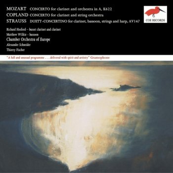Исполнитель Chamber Orchestra of Europe, альбом Mozart - Copland - Strauss: Clarinet Concertos