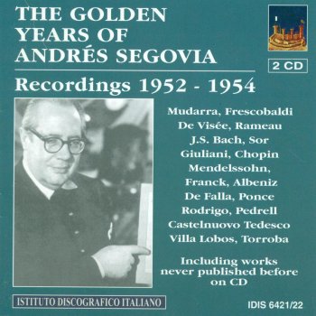 Andrés Segovia L'organiste, M. 41 (arr. A. Segovia): Andantino poco allegretto