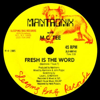 Mantronix Fresh Is the Word (Instrumental)