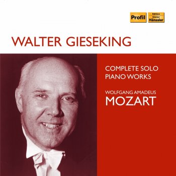 Walter Gieseking Piano Sonata No. 18 in D Major, K. 576: II. Adagio